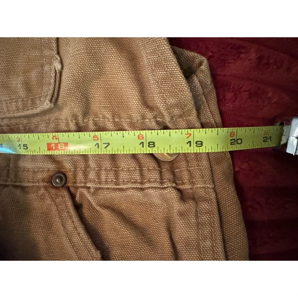VINTAGE Carhartt Adult‎ Tan Overalls 60s Duck Double Knee Mens Union 40 X 30